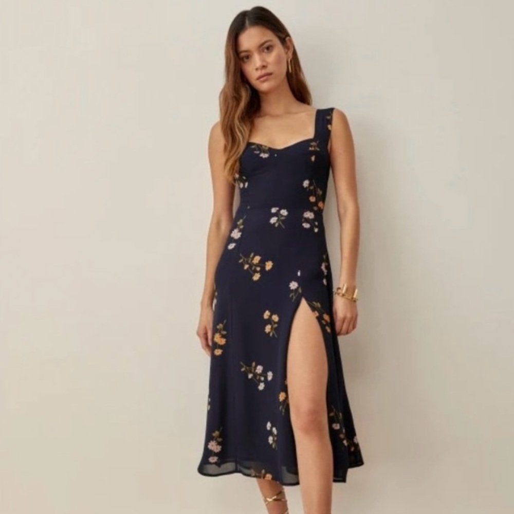 Reformation Fulton Sweetheart Midi Dress -Size 10